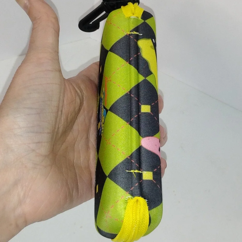 NEW - Kids Nickelodeon Spongebob Squarepants Eyeglasses Sunglasses Case W/‎ Clip